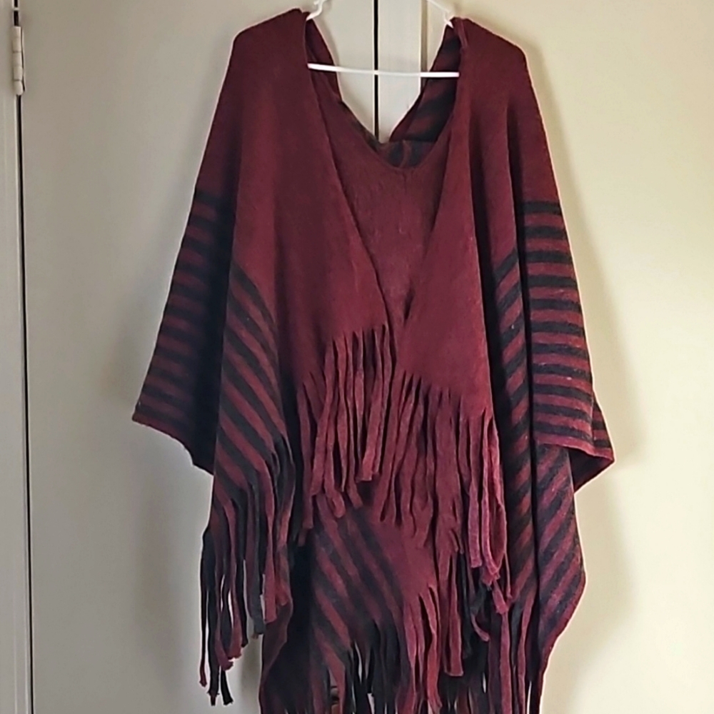 Hooded poncho